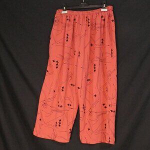 Handmade Loose Fit Abstract Print Lounge / Pajama Pants | 14 inch waist measured